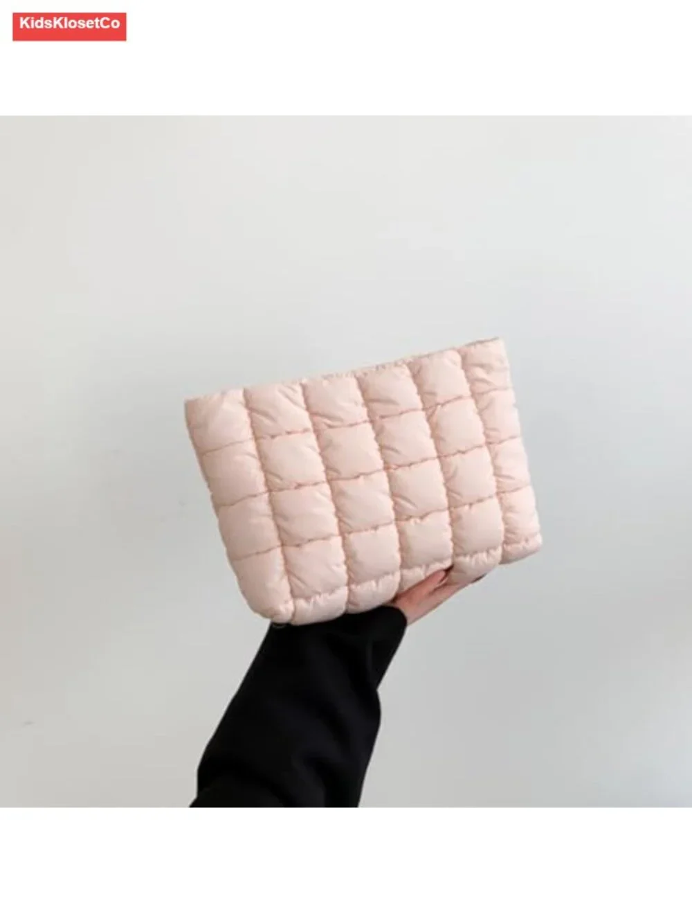 Large Quilted Floral Makeup Bag Travel Cosmetic Organizer Pouch for Women